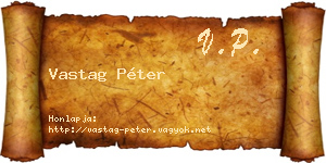 Vastag Péter névjegykártya